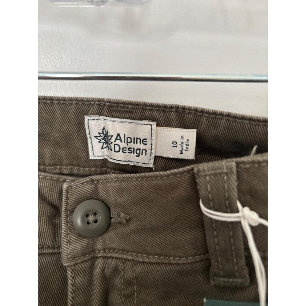 NWT‎ Alpine Design Women Olive Green Cargo Pants Size 10 Khaki Utility Casual - Picture 6 of 8